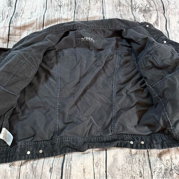Gap Washed Black Corduroy Jacket Size large Grunge, Goth, 90s - Picture 8 of 8